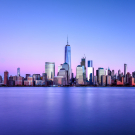New York blue skyline