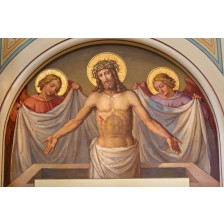 Vienna - fresco of Resurrected Christ in Carmelites church