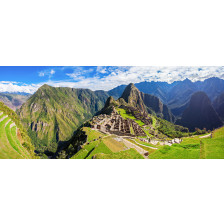 Panoramic view of Machu Picchu